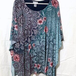 Catherines 2x Caftan style top with tank top lining